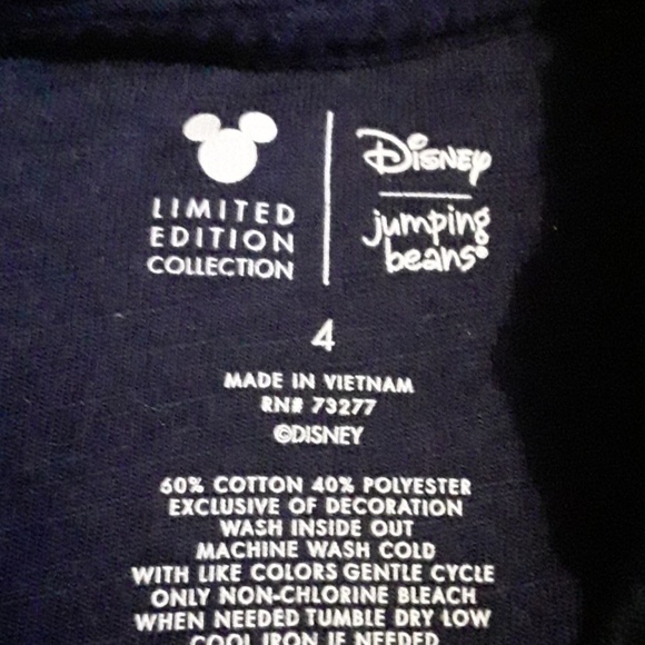 DISNEY JUMPING BEANS t shirt limited edition colle - Picture 3 of 3